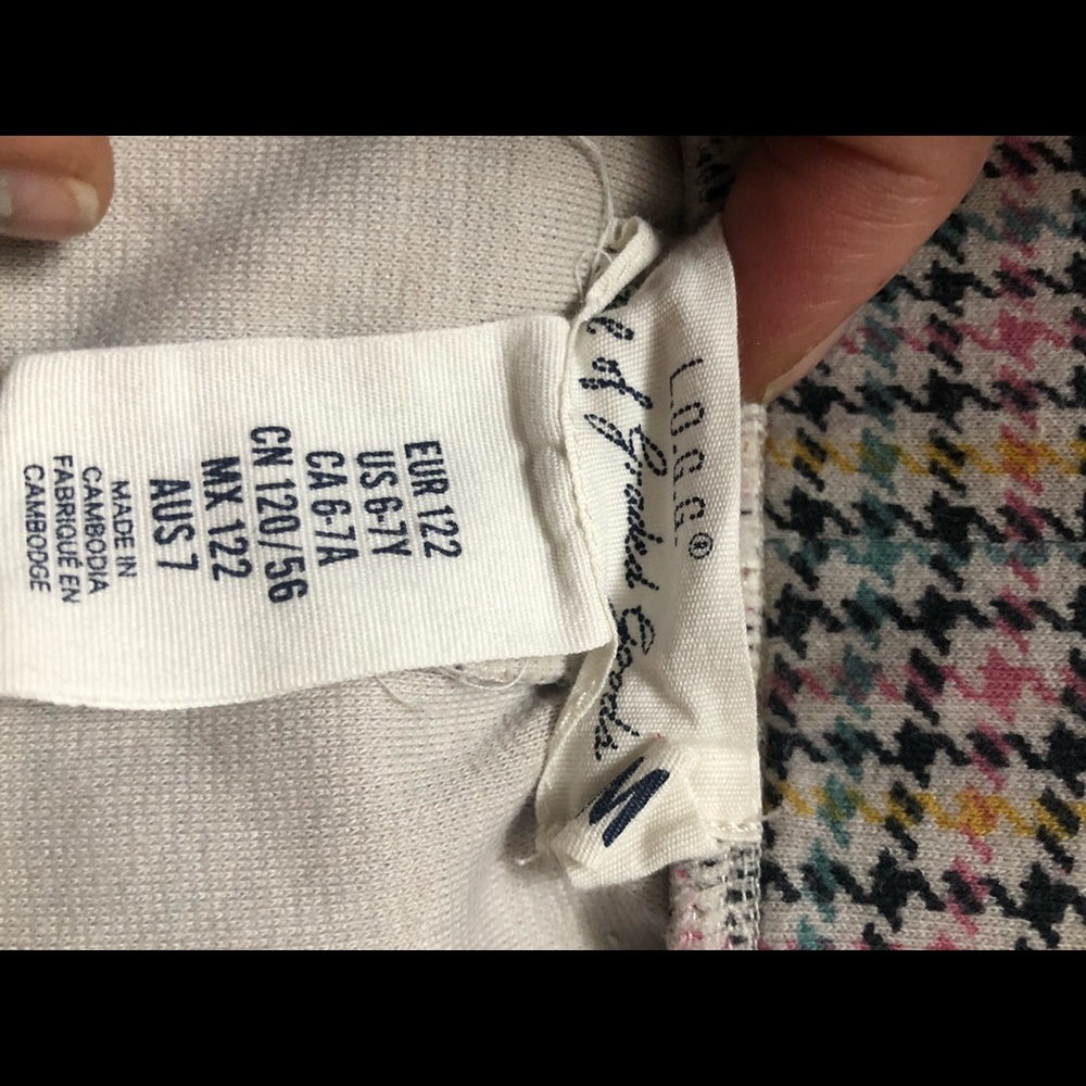 Girls plaid leggings - Picture 4 of 5